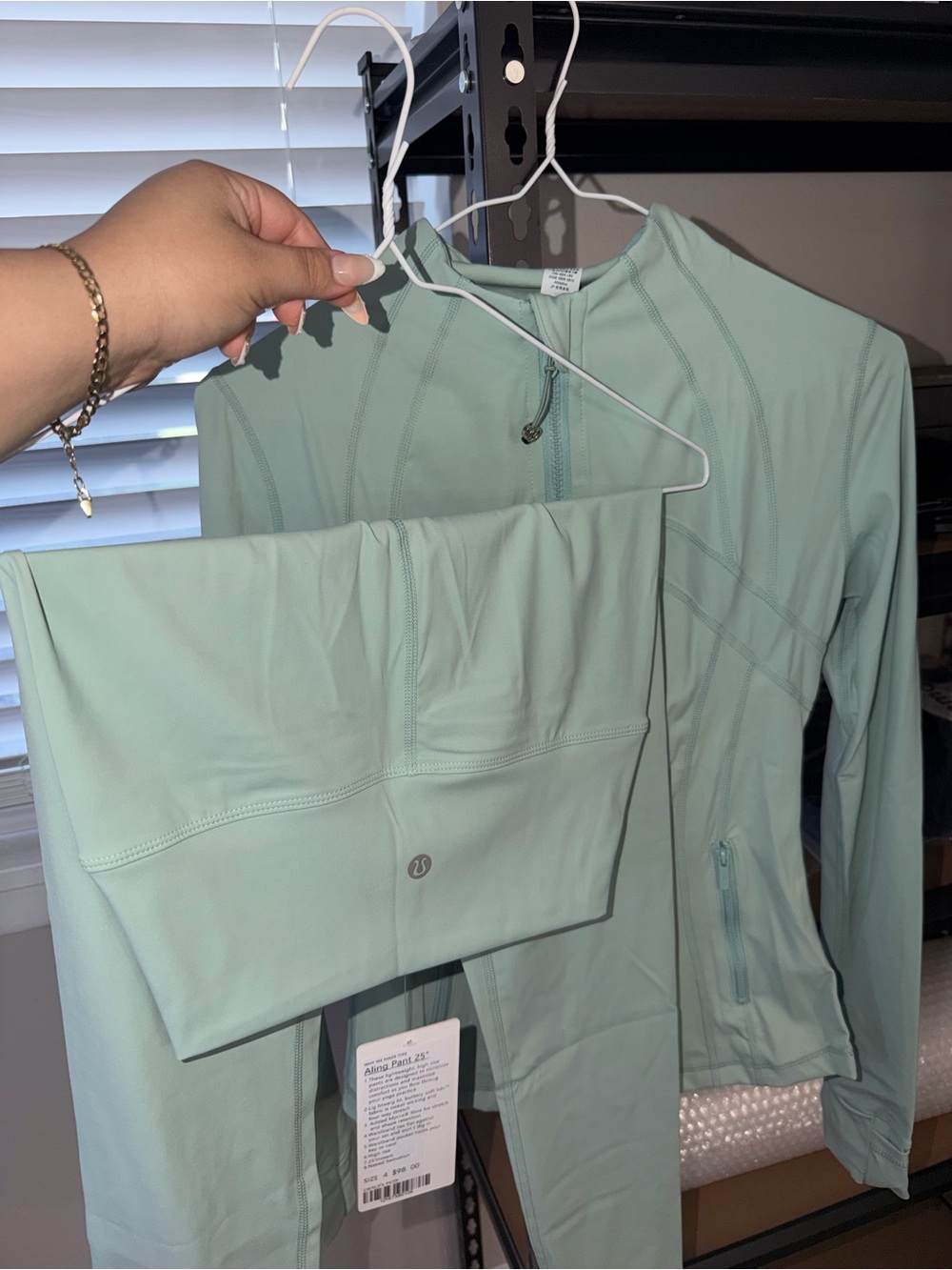 lululemon athletica Mint Green Zip-Up Jacket